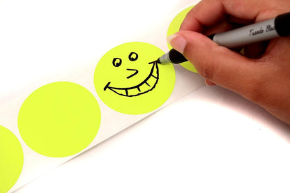ChromaLabel 2 inch Color-Code Dot Labels | 500/Roll (Yellow)