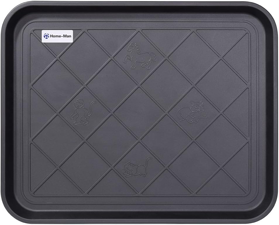Multi-Purpose Boot Tray Mat,Shoe Tray Mat,Pet Bowl Tray,Waterproof Trays for Indoor and Outdoor Floor Protection,24" x 15"/Medium …