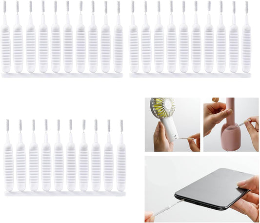 ELANE 30 Pcs Shower Head Cleaning Brush,Gap Hole Anti-Clogging Cleaning Brush,Tiny Crevice Brush for Shower Head Cleaner