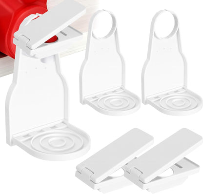AceOrbit 4 Pack Laundry Detergent Dispenser Cup Holder Nozzle Button Tight on Laundry Bottle Spouts Effort Saving Switch No Leaks or Mess with Detergent Drip Catcher Washroom Organization
