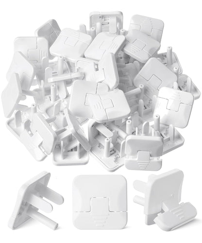 Bates- Outlet Covers Child Proof, 10 Pack, White, 3 Prong Outlet Covers