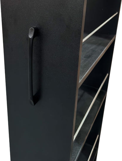 7 Tier Slim Rolling Storage Cart - Kitchen & Pantry Organizer, Narrow Storage Cabinet with Handle & Wheels, Spice Pull-Out Rack Next to Fridge Storage Shelf (White A-7 Tier Shelf Unit)