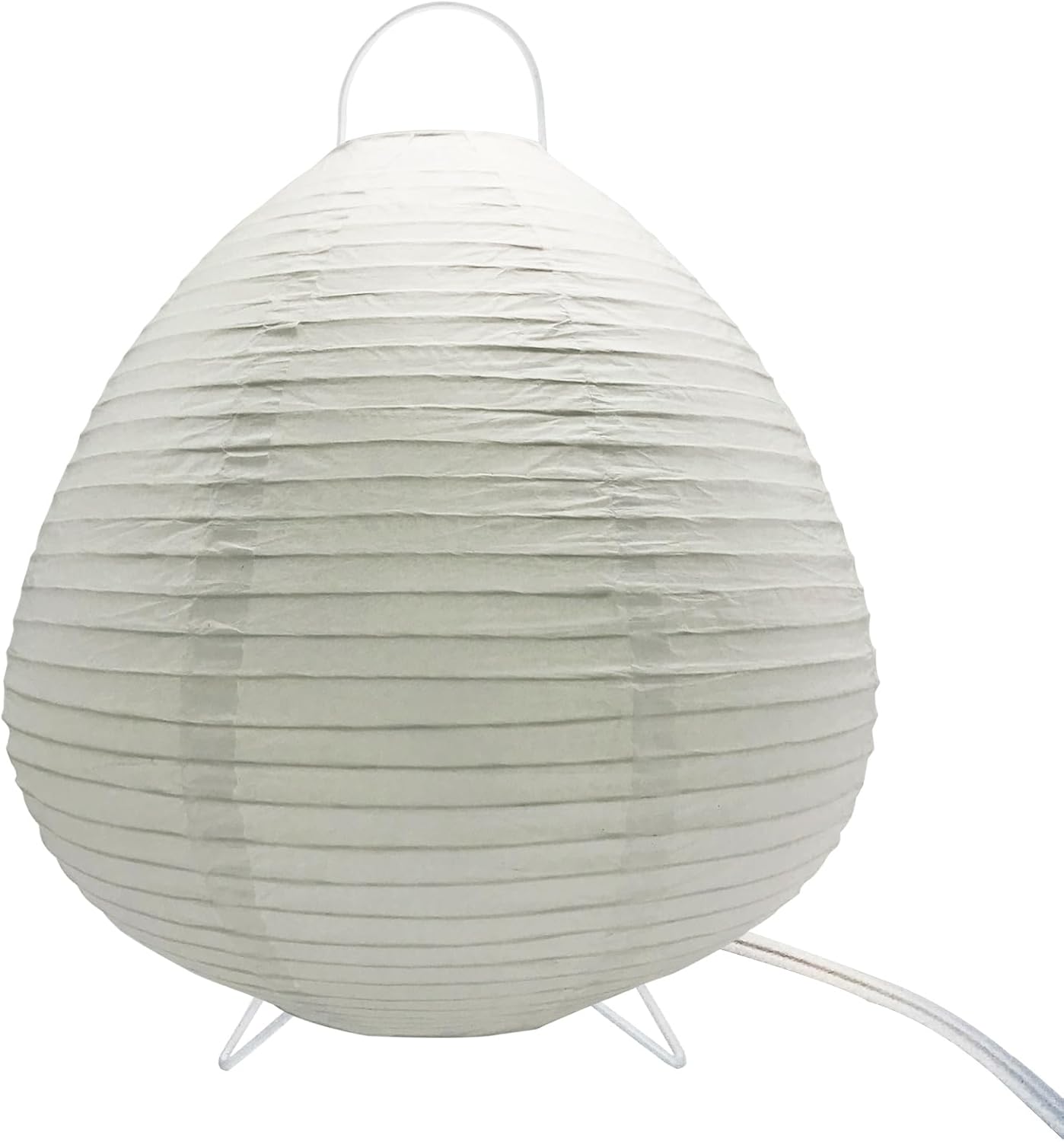 Paper Lamp Desk Lantern Table Lamps Rice Paper Bedside Nightstand Portable Small Light for Living Room Bedroom (1, 19.2"x8.5"x8.5")