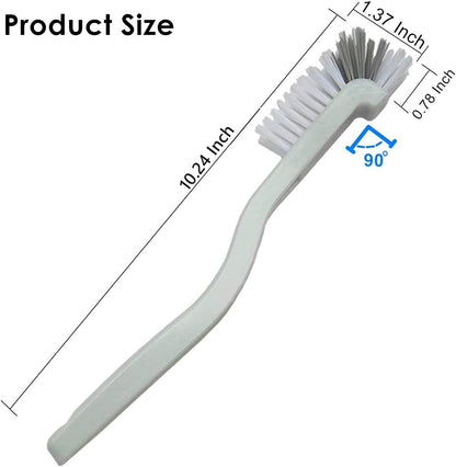 4 Piece Cleaner Brush to Deep Clean Tile Lines,Dearjana Small Scrub Brushs Corner Brush with Stiff Bristles for Detail Sink,Bottle,Household Pot Pan,Coffee Makers,Bathroom,Shower Cleaning,White