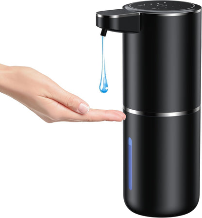 Fantictas Automatic Foaming Soap Dispenser Foaming Hand Sanitizer Touchless 1500mAh Soap Dispenser Rechargeable with Sensor for Bathroom Kitchen 13.5oz/380ml