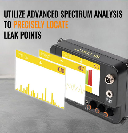 Al Water Leak Detector, Indoor Wall/Ground Under Slab Pipe Leak - TYM-3A | 2 Sensors, 0.5m/1.64ft, 100Hz-8000Hz, 15 Hours