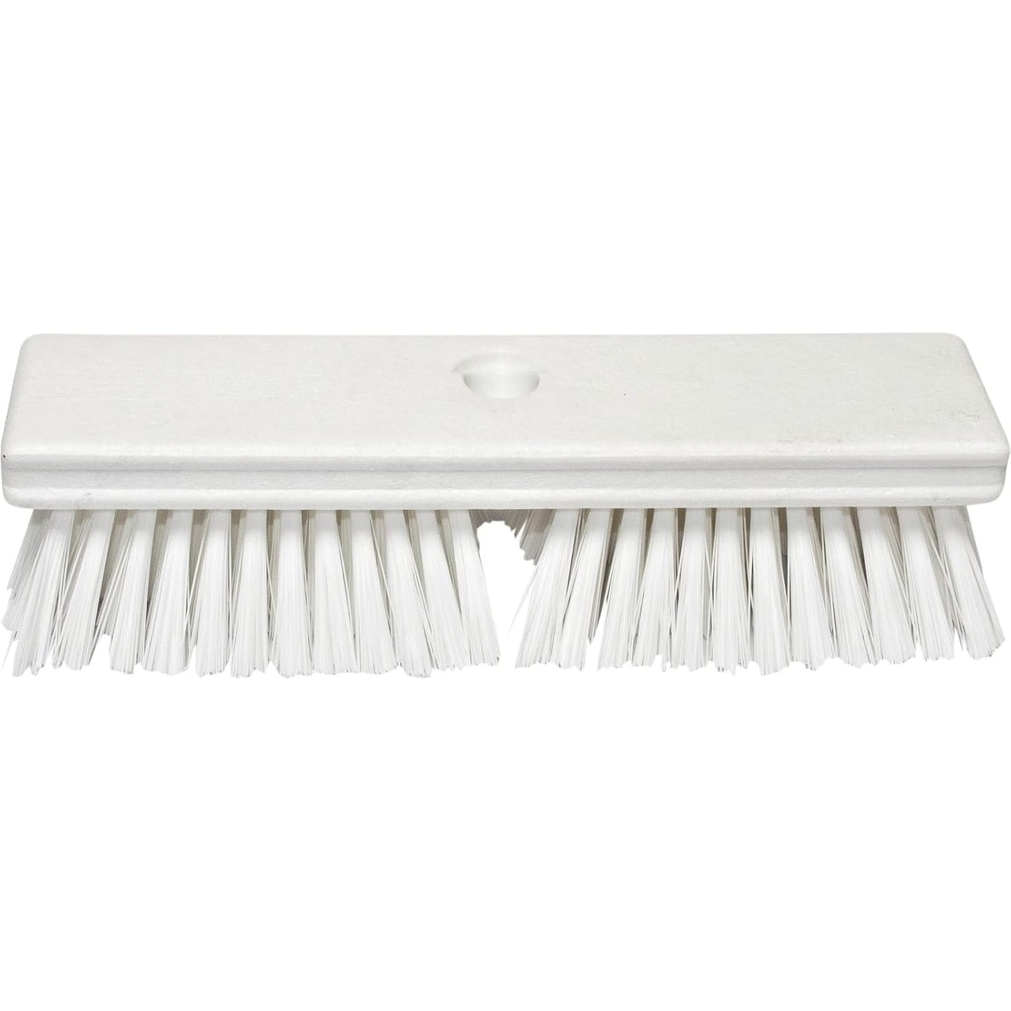 SPARTA Plastic Floor Scrub Brush, Brush Head Only, Deck Brush with ACME Standard Thread Fitting for Deck, Industrial Kitchens, and Hospitals, 10 Inches, Yellow