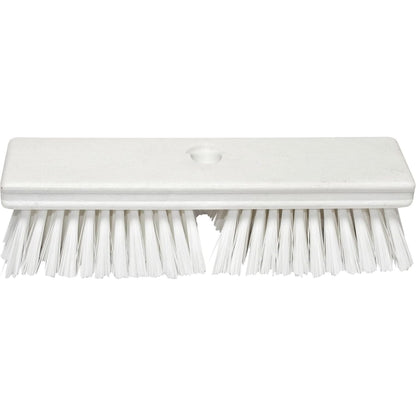 SPARTA Plastic Floor Scrub Brush, Brush Head Only, Deck Brush with ACME Standard Thread Fitting for Deck, Industrial Kitchens, and Hospitals, 10 Inches, Yellow