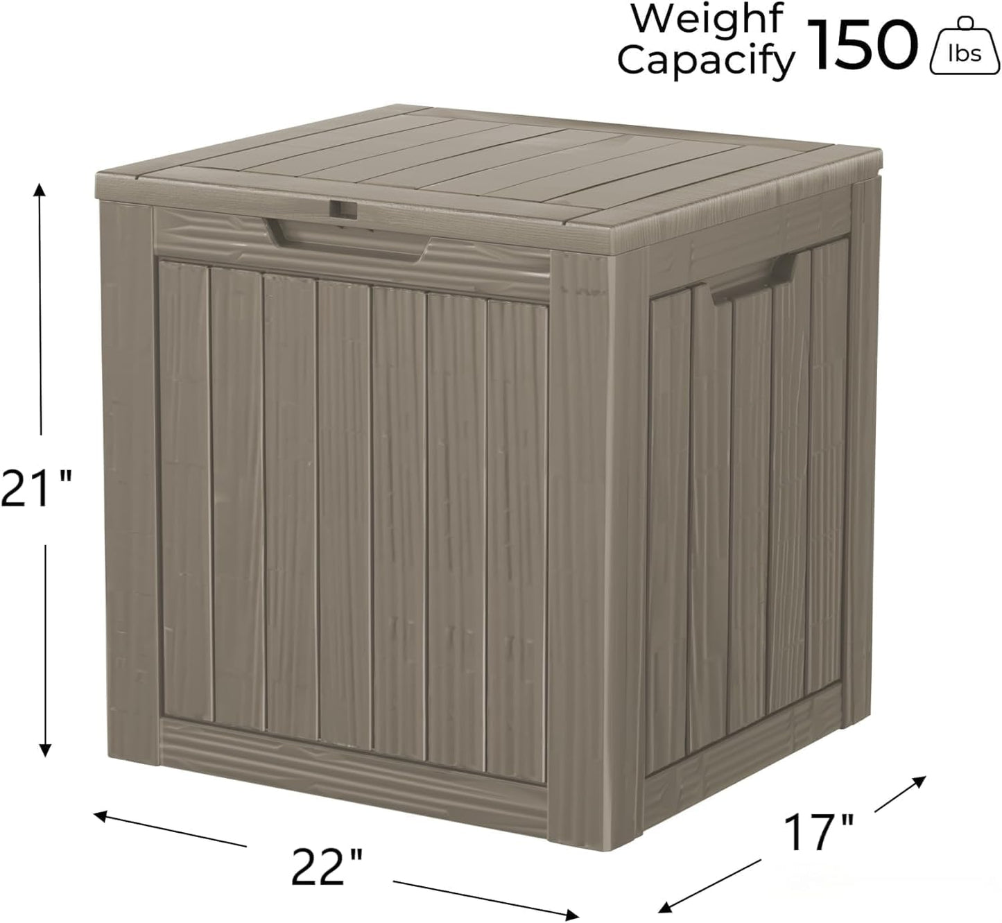 320 Gallon Outdoor Storage Box, Extra Large Waterproof Resin Deck Box with Lockable Lid Storage Bin for Patio Furniture Cushion, Garden Tools, Pool Accessories, UV-Resistant Outside, Black