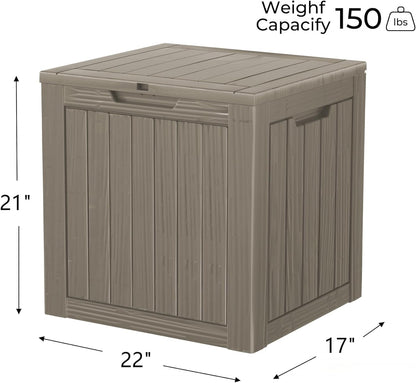320 Gallon Outdoor Storage Box, Extra Large Waterproof Resin Deck Box with Lockable Lid Storage Bin for Patio Furniture Cushion, Garden Tools, Pool Accessories, UV-Resistant Outside, Black