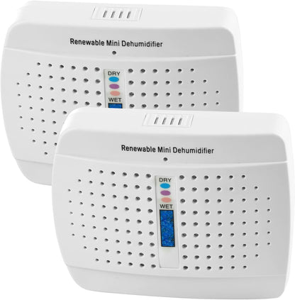 Small Dehumidifier, Moisture Absorber for Closed Spaces, Cabinet, Closet and Bathroom, Renewable Mini Dehumidifiers for Gun Safe, Rust Prevention