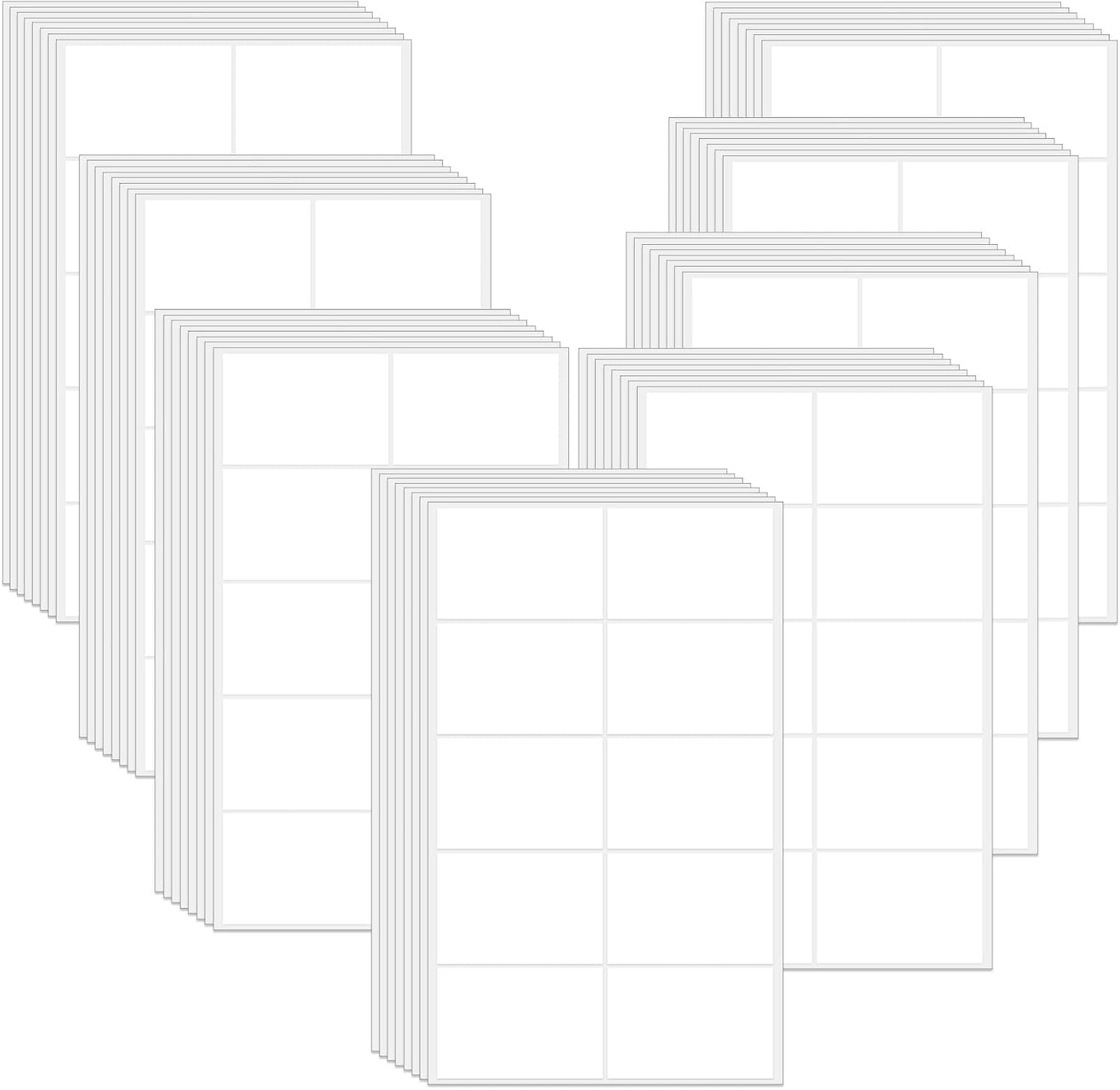 Feifeiya 1000 Pcs 3" x 2" White Removable Labels for Storage Bins, Self Adhesive Rectangular Stickers, Large 2x3 Shipping & Organization Labels for Boxes, Classroom, Office