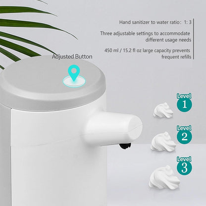 Foaming Soap Dispenser, Touchless & Rechargeable, Fingerprint-Resistant Matte Finish, Automatic Foam Soap Dispenser for Bathroom & Kitchen Countertop