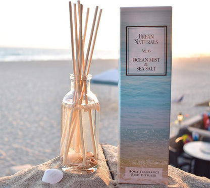 Urban Naturals Smoked Vanilla Reed Diffuser Set with Vanilla Bean, Sandalwood & Leather | Made in the USA - Colors B