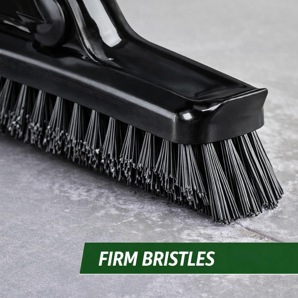 LIBMAN Swivel Grout Brush Replacement Heads - Heavy Duty Grout Scrub Brush - Shower Tile Scrubber with V-Shaped Stiff Bristles for Crevice Cleaning, Corners, Baseboards