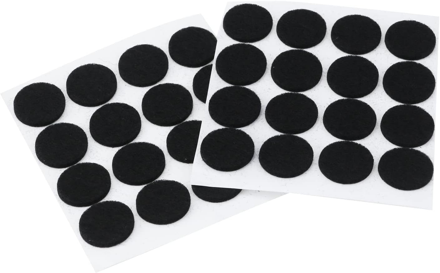 Antrader 1.5 Inch Self-Stick Furniture Round Felt Pads Wood Floor Protectors – Protect Your Hard Floors from Furniture Scratches, Pack of 48, Black