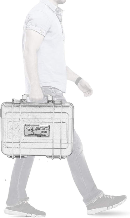 8" Small Hard Case with Pluck Foam Insert, 8.6 x 4.9 x 1.9 Inch - Protective Waterproof Plastic Tiny Box for Storage Medical item, Micro Tools - Lockable, Portable for Travel