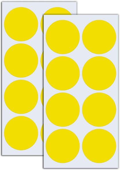 2" Round Large Colored Moving Stickers Labels - 10 Colors, Pack of 240