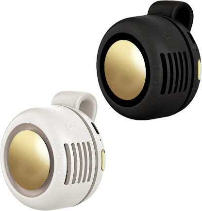 Portable Clip-On Fan, Mini USB Rechargeable 360° Rotatable Fan, Personal Fan 3-Speed Silent Mini Bladeless Fans