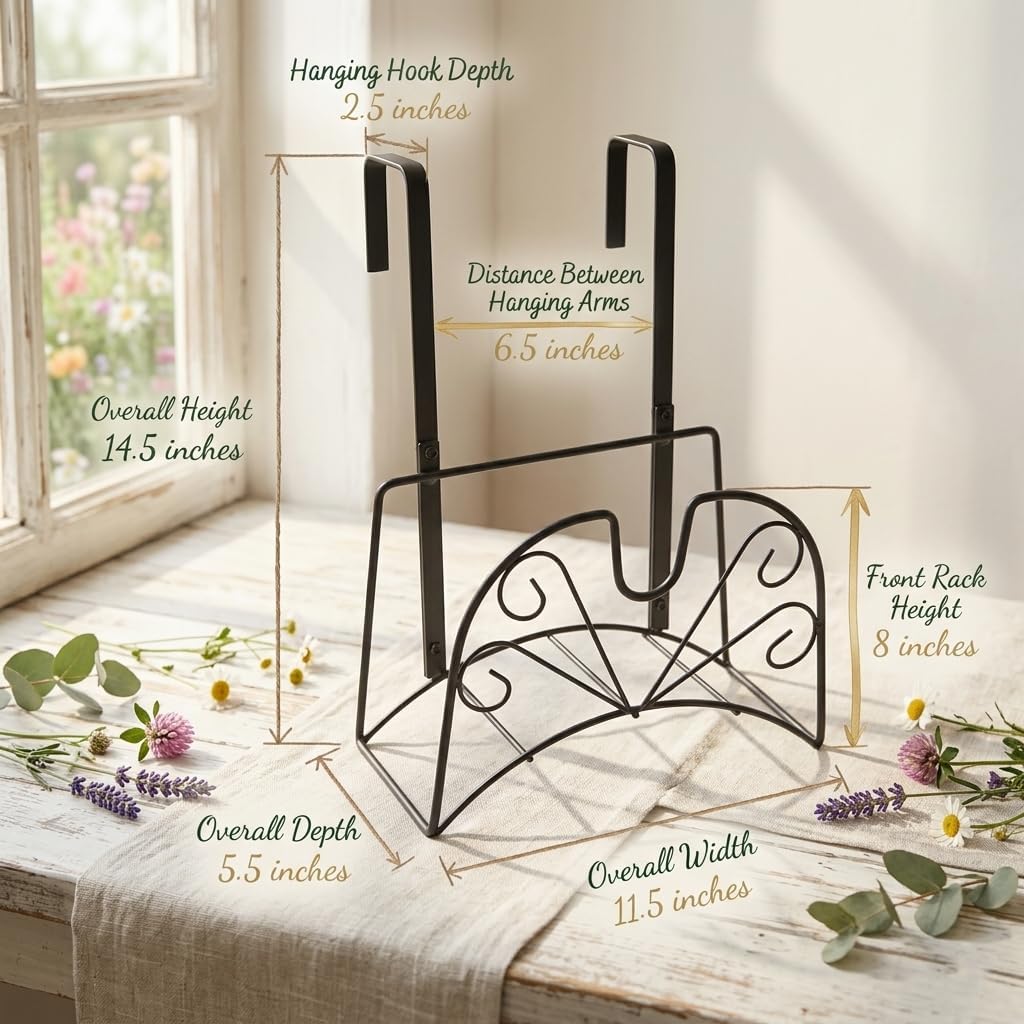 Garden Hose Holder, Sturdy Hose Storage Organizer Reel Rack for Outside Garden Lawn Yard Farm -Wall Mount Or Hanger (White)