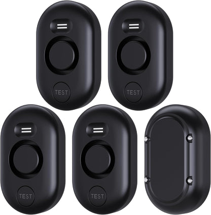 5 Pack Water Leak Detectors for Home, 100dB Water Sensor Alarm for Basement,Flood Leakage Detection Devices for Pipe/Drain/Sink/Faucet Drip Alert,Floor Flooding in Bathroom/Kitchen/Toilet/Laundry Room