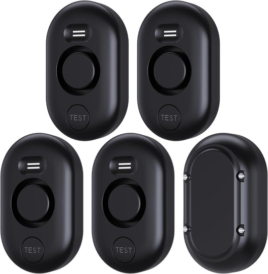 5 Pack Water Leak Detectors for Home, 100dB Water Sensor Alarm for Basement,Flood Leakage Detection Devices for Pipe/Drain/Sink/Faucet Drip Alert,Floor Flooding in Bathroom/Kitchen/Toilet/Laundry Room