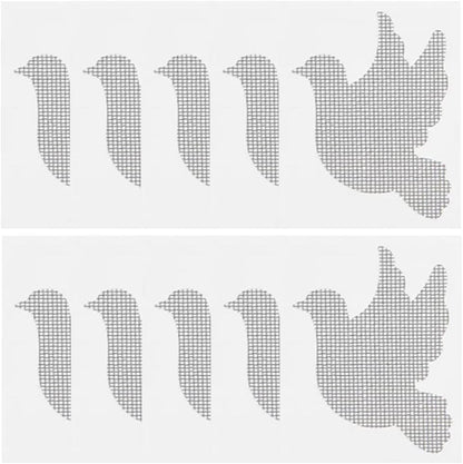 10Pcs Door Window Screen Repair Patch Set, Sliding Pet Mesh Screen Door Repair Patches, Strong Adhesive Screen Repair Stickers for Repair Holes Tearing(Cat)