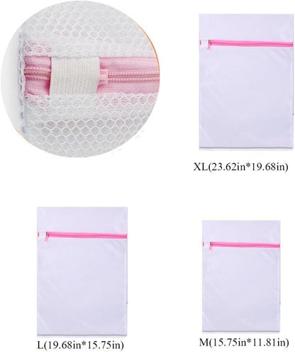 Pack of 5 Mesh Laundry Washing Bags-5 Large for Laundry,Blouse, Hosiery, Stocking, Underwear, Bra and Lingerie, Travel Laundry Bag FBA