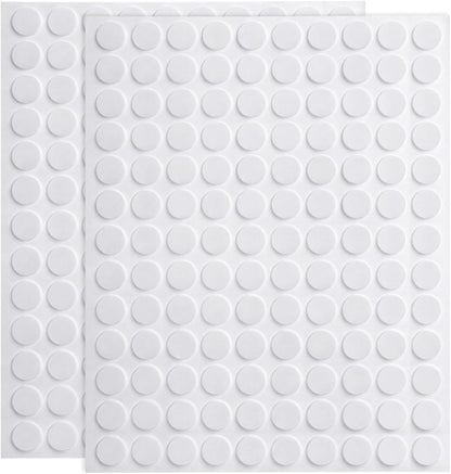 260 Pcs Small Felt Pads, 3/8" Self Adhesive Felt Cabinet Door Bumpers | Round Foam Cabinet Cushion Dots for Furniture Desks Drawers Chair Legs Hardwood Floors (Black)