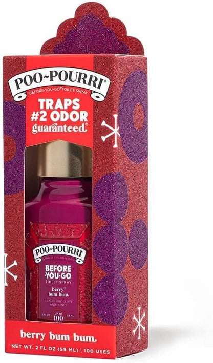 Poo-Pourri Before-You-Go Toilet Spray, Bamboo Rain, 2 Fl Oz, Up to 100 Uses, Bathroom Odor Deodorizer with Essential Oils for Home or Work, Travel Essentials, TSA Approved Size, Bamboo & Fresh Grass