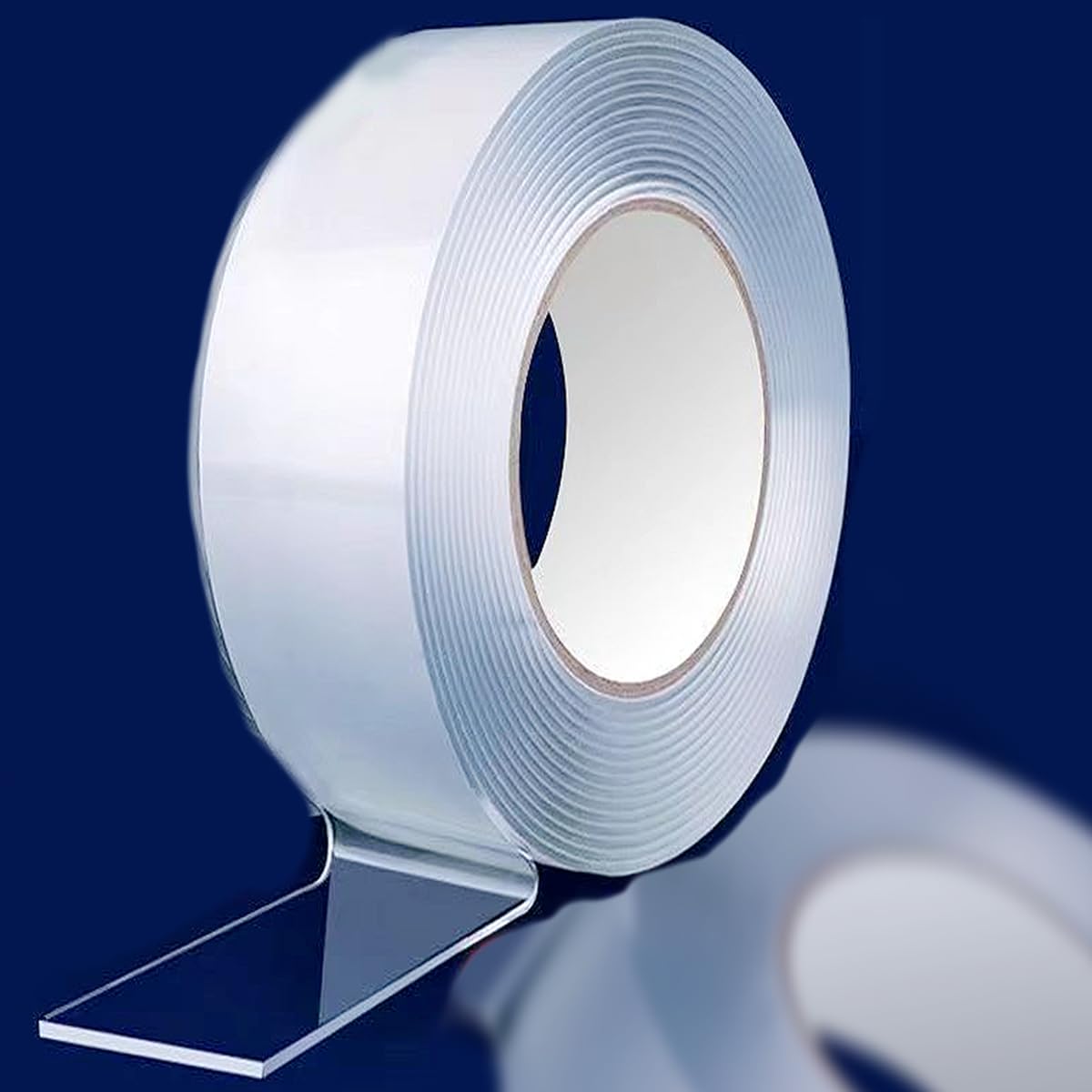 Double Sided Nano Tape Heavy Duty, Clear Removable Nano Tape, for Carpet Mats/Paste Items/Photos Frames/Craft Wall Mounting Multipurpose Adhesive Tape, Long: 9.84 ft (Wide:0.08'',Thickness:0.04'')
