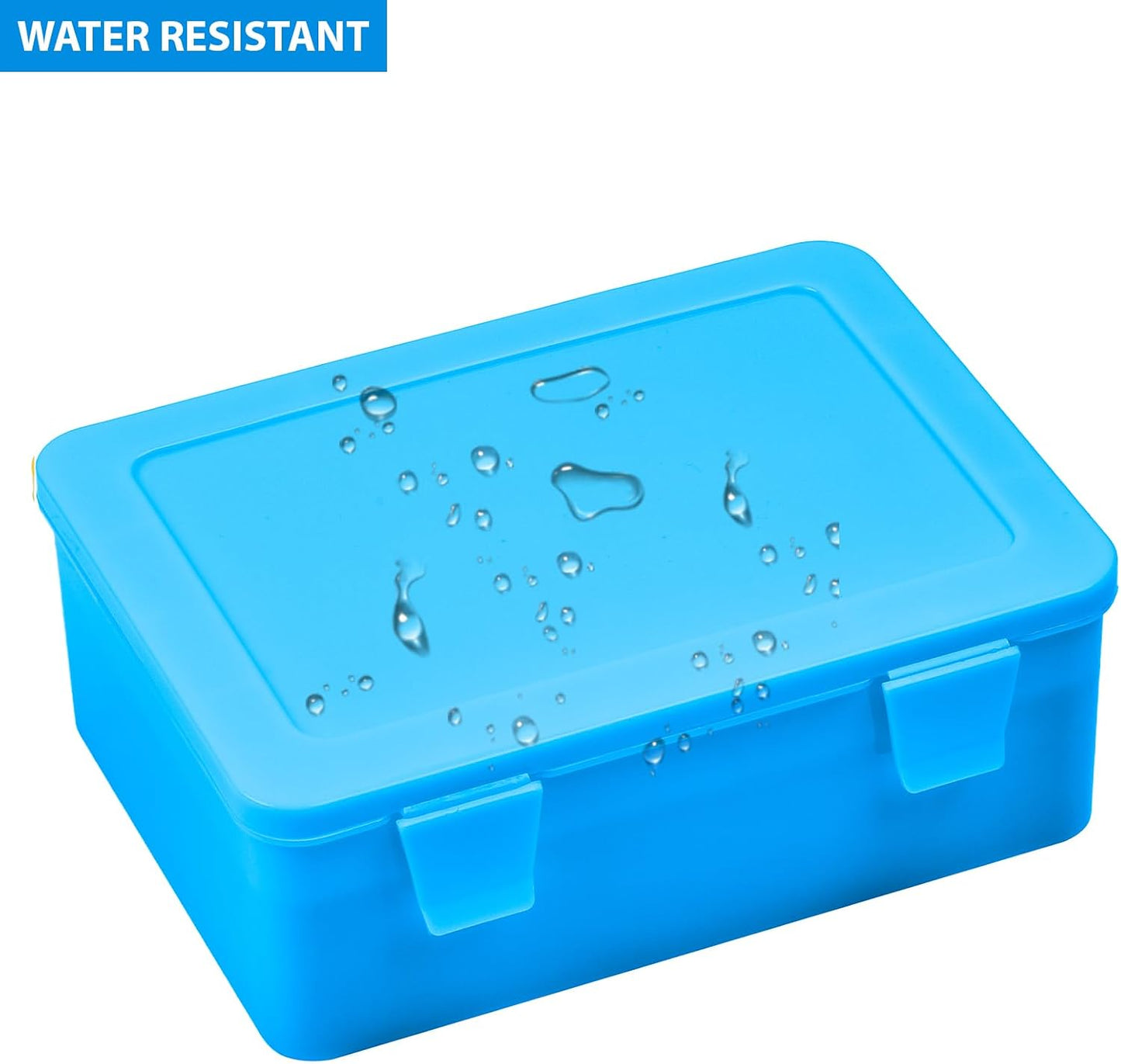 Battery Organizer Storage Box, Garage Case Holder for 24* AA, 30* AAA Batteries (Bag Not Include Batteries Pack) (white)