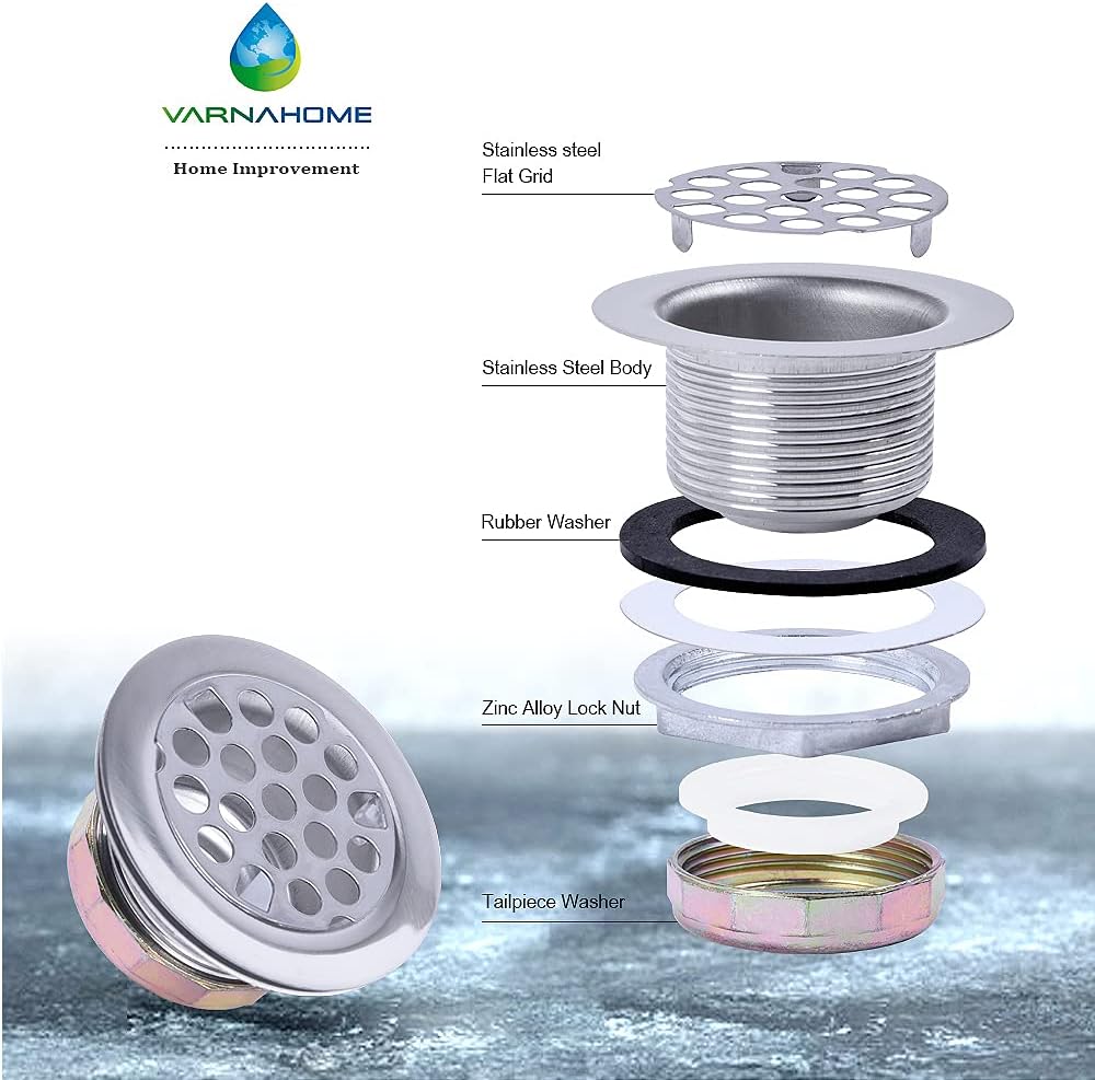 Junior Duo Bar/Pre Sink Stainless Steel Strainer Assembly W/Basket Strainer