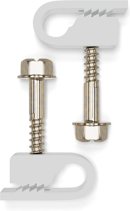 THE CIMPLE CO Single Cable Clips with Screws - 1/4 Inch Coaxial Cable Clamps Outdoor - Exterior Cord Management for Coax, CAT Ethernet, Electrical Wire - Screw Clamps for Wires - 10 PCS, White
