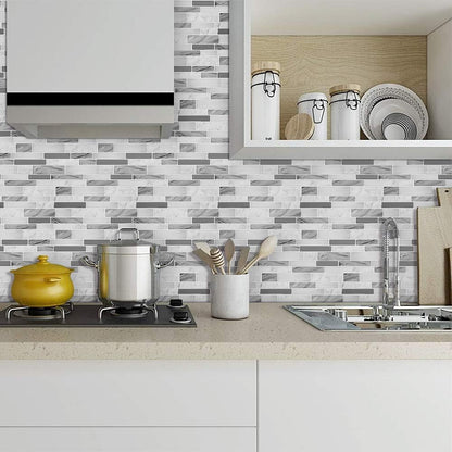 STICKGOO Thicker Design Peel and Stick Tile Backsplash, 12”×12” Stick on Backsplash for Kitchen, Self Adhesive Tile Stickers for Kitchen Backsplash and Bathroom(10 Sheets, Vintage Stone)