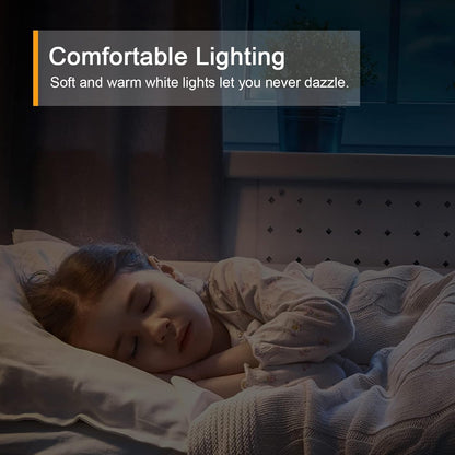 Lyridz Rechargeable Battery Night Light with Motion Sensor, Portable Mini Warm White LED Stick-on Closet Light, Adjustable Brightness for Bathroom, Bedroom, Kitchen, Cabinet, Stairs, Hallway, 2-Pack