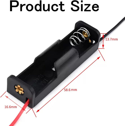 5Pcs 3X AA Battery Holder with USB Male Plug(3AA Open with USBM) | 4.5V Power Case for DIY, Ideal for LED lights, and prototyping, ABS plastic case with secure battery spring - Colors B