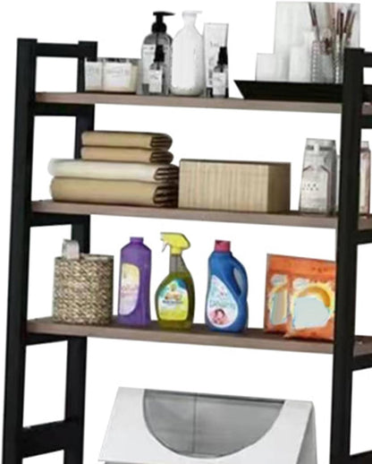 3 Tiers Over The Washer and Dryer Storage Shelf, Freestanding, Strong Load-Bearing, Laundry Room Organization Shelves, Space-Saving Bathroom Sundries Organizer Household Supplies White