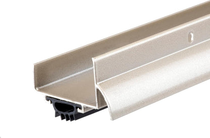 M-D Building Products 49000 36 in. Satin Nickel Aluminum U-Shape Screw-on Under Door Seal