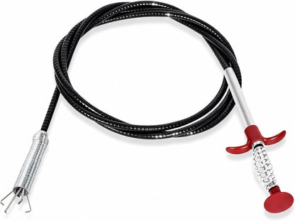 Drain Snake, 79-Inch Drain Clog Remover Tool, Flexible Grabber Claw for Bath Tub, Toilet, Kitchen Sink & Sewer