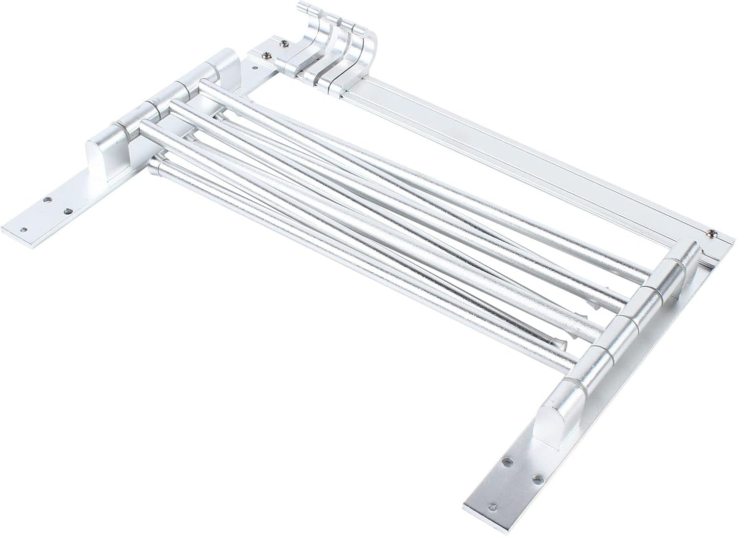 Wall-Mounted Steel Clothes Drying Rack,Bathroom Towel Shelf,Swivel Towel Hanger for Laundry Room Space Saver (Black)