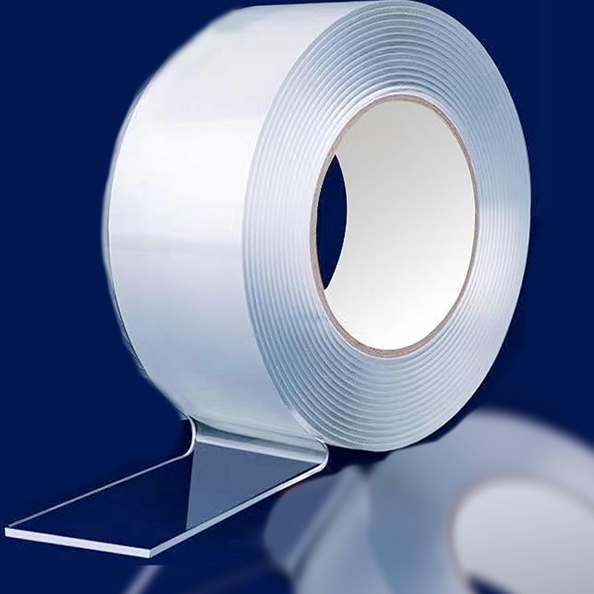 Double Sided Nano Tape Heavy Duty, Clear Removable Nano Tape, for Carpet Mats/Paste Items/Photos Frames/Craft Wall Mounting Multipurpose Adhesive Tape, Long: 9.84 ft (Wide:0.08'',Thickness:0.04'')