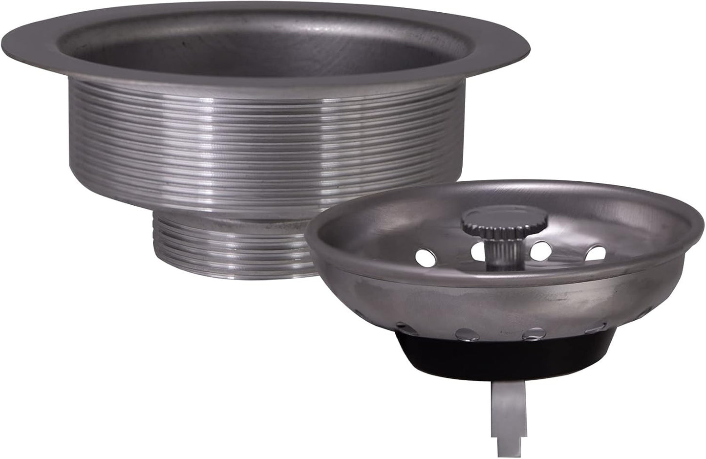 Design House 542969 Kitchen Sink Anti-Clogging S430 Stainless Steel Drain Strainer with Food Waste Catching Basket