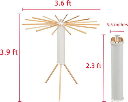 JOOM Tripod Clothes Drying Rack, Garment Rack Portable and Foldable Space Saving Laundry Drying Rack - Drying Rack Clothing Floor Folding Balcony Bedroom Household Wooden