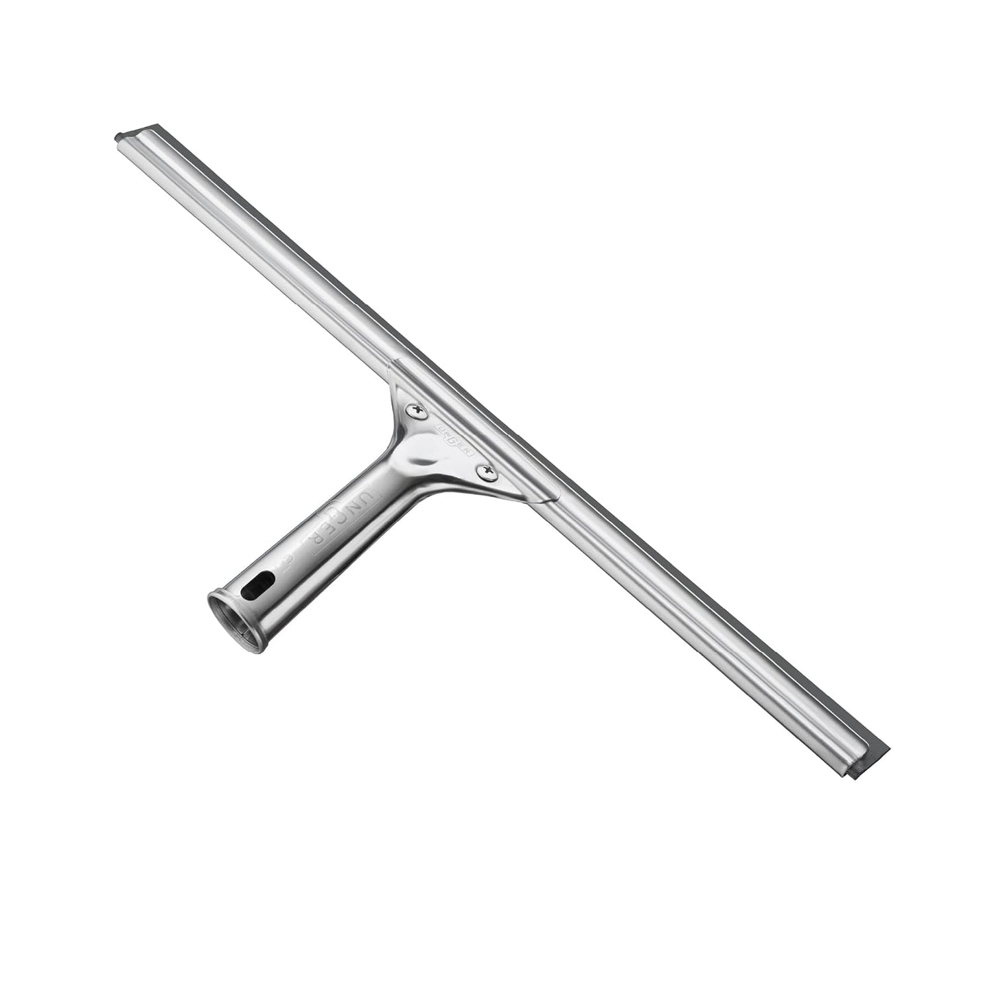 Unger Professional Stainless Steel Heavy-Duty Squeegee, 12", Silver