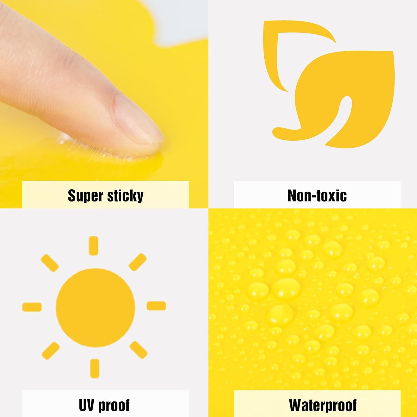 40 Pack Fungus Gnat Traps for House Indoor Yellow Sticky Traps for Gnats Sticky Traps for Plants, Dual-Sided Fungus Gnat Sticky Traps Fruit Fly Traps for Indoors
