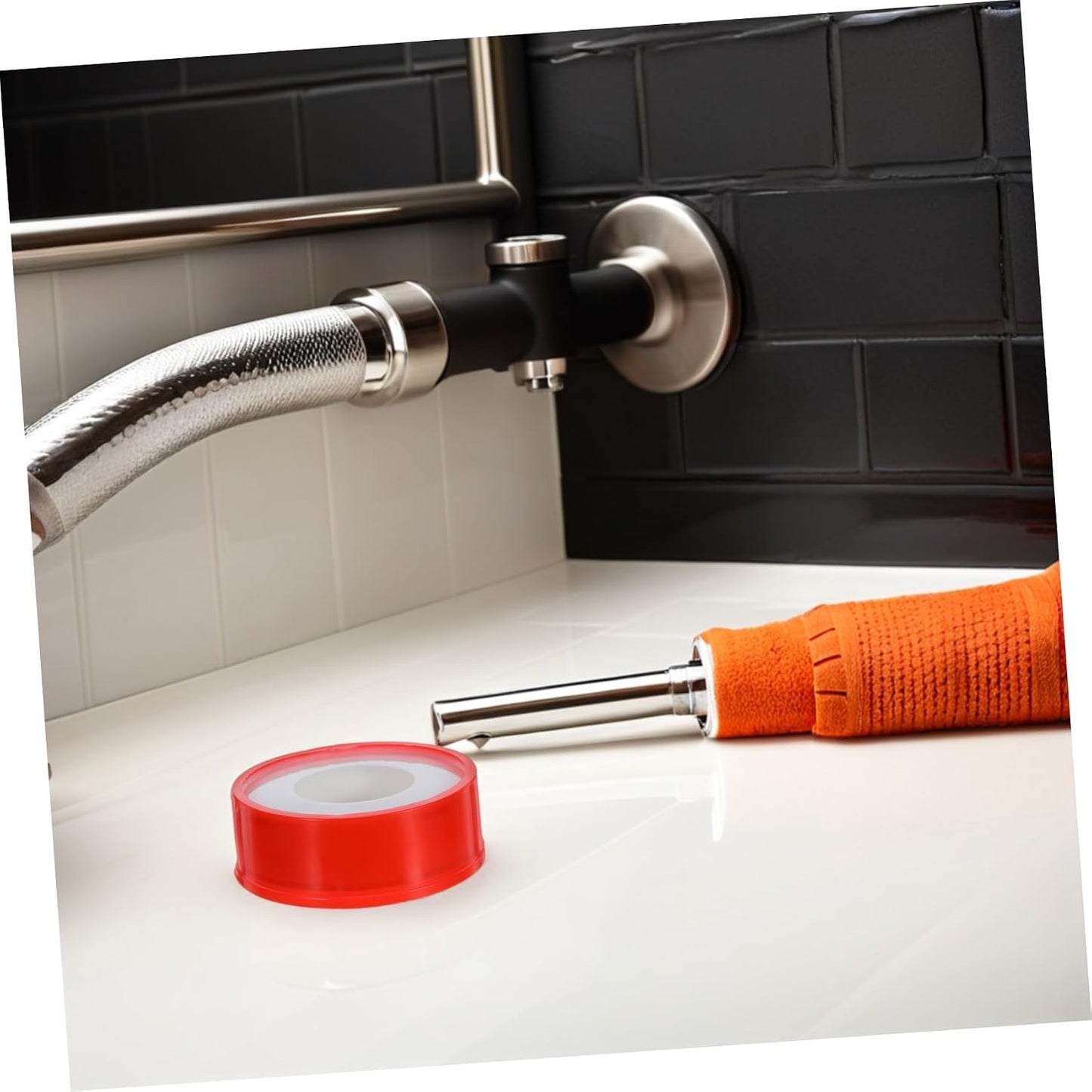 Ipetboom 10 Rolls PTFE Thread Seal Tape for Plumbing Waterproof Pipe Leak Repair Tape for Leak Stop