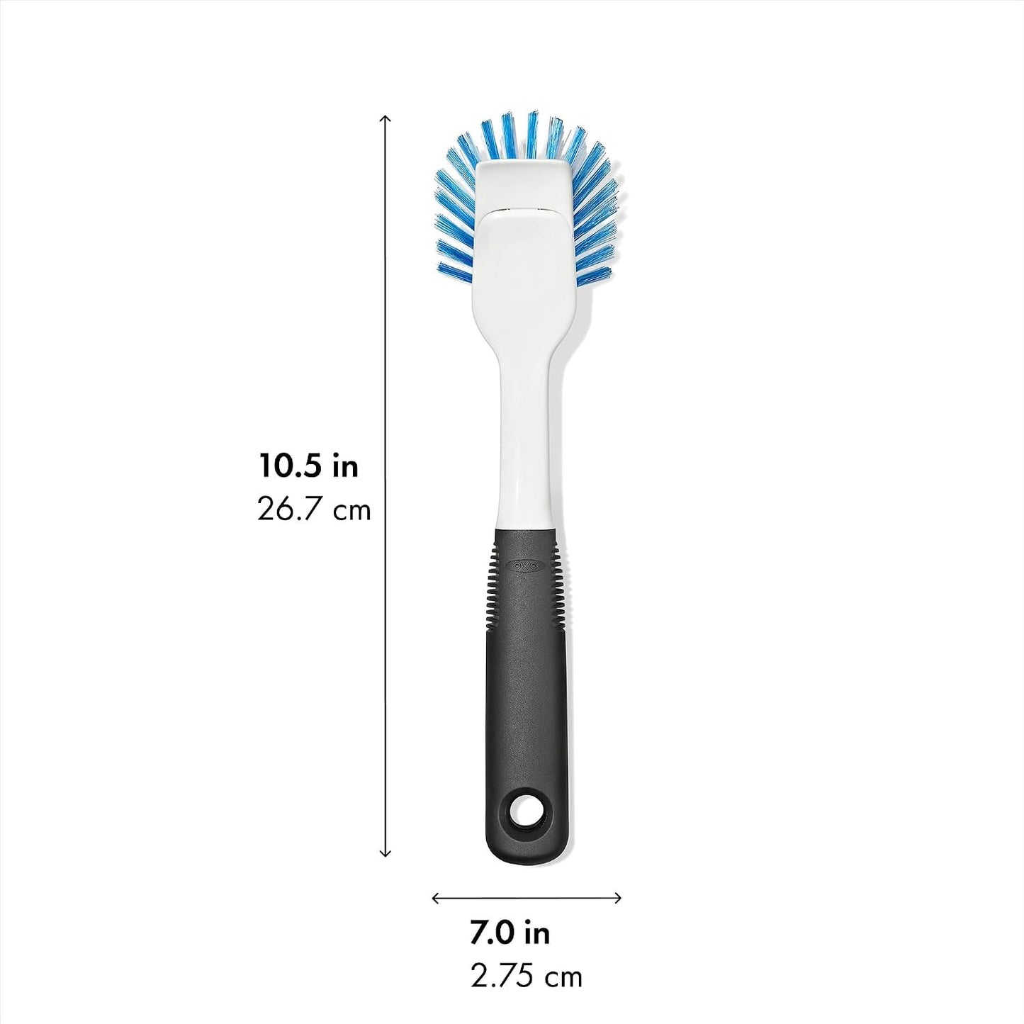 OXO Good Grips Dish Scrub Brush with Non-Slip Handle, Nylon Bristles