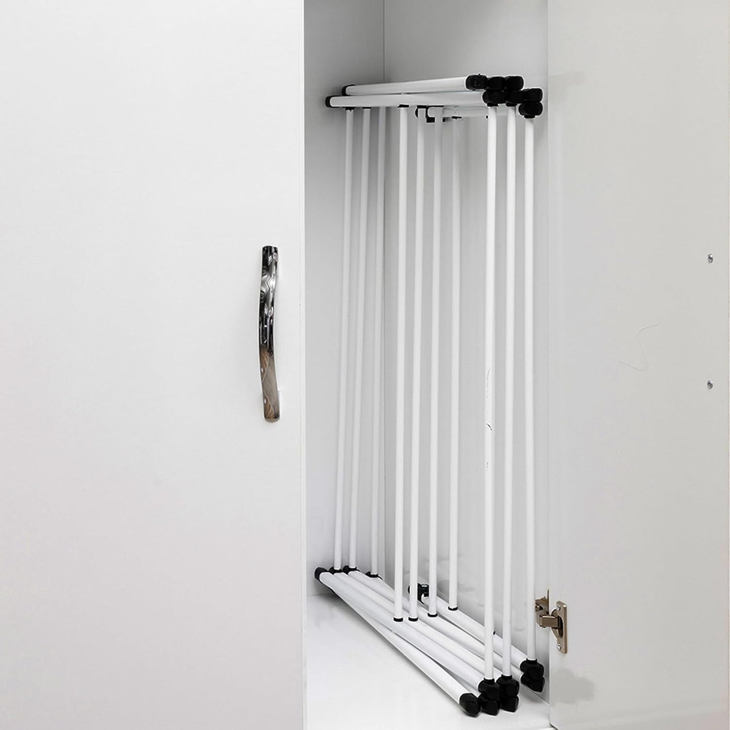 Honey-Can-Do Heavy-Duty Gullwing Clothes Drying Rack, 50 lb, White | Gullwing rack adds 46 ft of drying space with dedicated shoe bars. Sturdy metal, 50 lb capacity, folds flat.