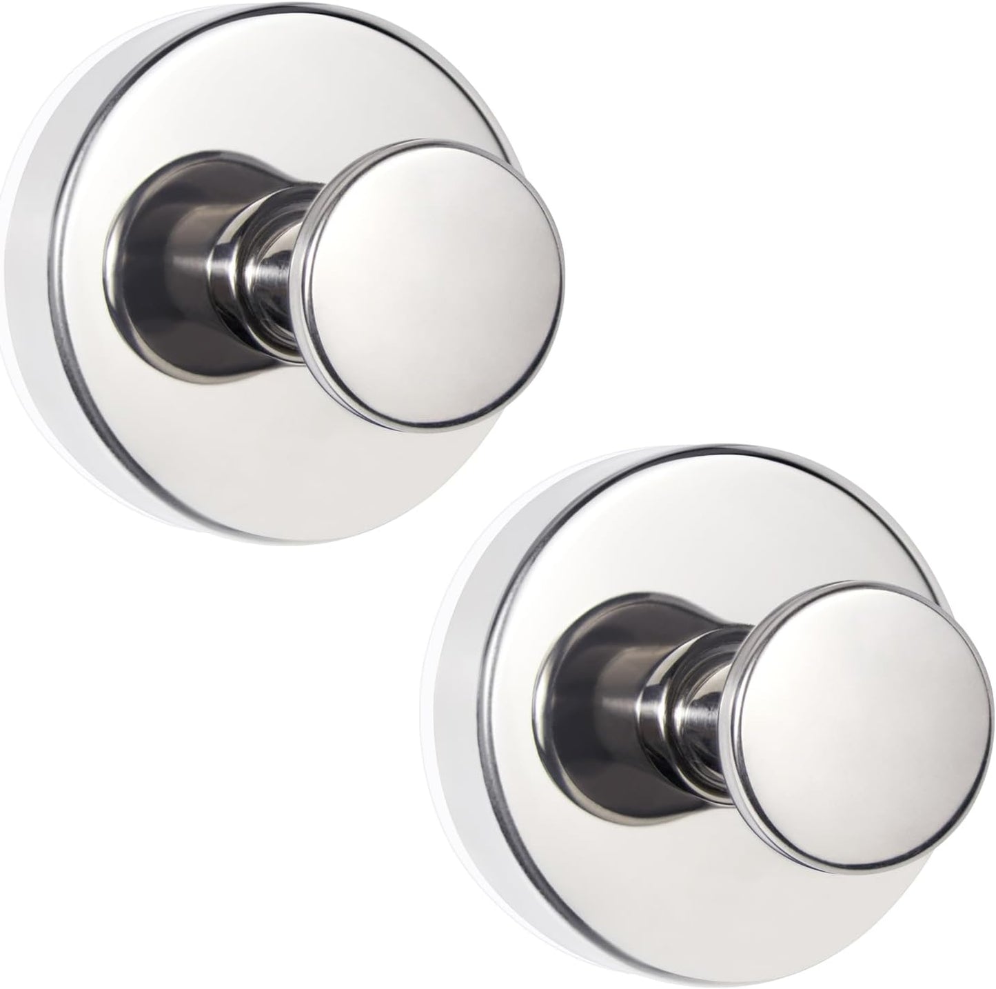 ZESLMG Adhesive Hooks for Shower, Black Self Sticky Hooks for Glass Window Kitchen Wall, Removable Bath Robe Loofah Door Wreath Coat Towel Hook No Damage for Hanging, 2 Pack